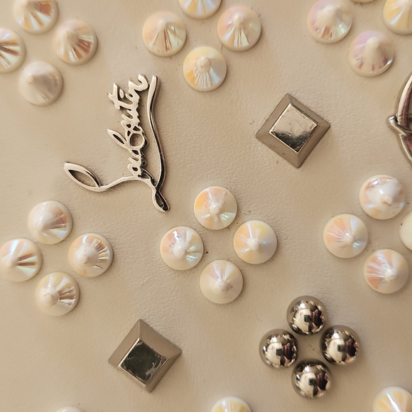 Christian Louboutin Panettone Gray Embellished Long Wallet Full Inclusion - Picture 14 of 14